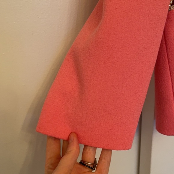 LAST CHANCE NWOT Markarian Rhinestone Pink Wool Blazer, Size 6 - Picture 6 of 7